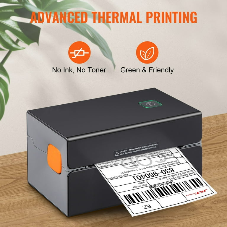 VEVOR Thermal Label Printer, 4x6 Label Printer, Thermal Label Maker with  Automatic Label Recognition, Support Windows/MacOS/Linux, Compatible with