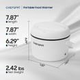 thumbnail image 4 of CHEFSPOT Lonchera Eléctrica de 37 Oz, Calentador de Alimentos Portátil de 80 W para Automóvil y Hogar, Lonchera Calefactora: a Prueba de Fugas, sin Bpa, Incluye Bolsa y Utensilios, 4 of 7