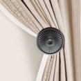 thumbnail image 4 of Deco Window Holdbacks/Curtain Tieback (Set of 2) Disc, Black Matt, 4 of 5