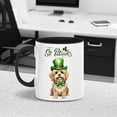 thumbnail image 5 of Happy St. Patrick’s Day Havanese with Green Hat Shamrocks Rainbow 11oz Accent Two-tone Mug Havanese Dog Lover Gifts Idea Coffee Tea Cup - 03007, 5 of 5