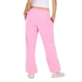 thumbnail image 4 of Forever 21 Women's Bright Pink Low-Rise Fleece Jogger, M, 4 of 6