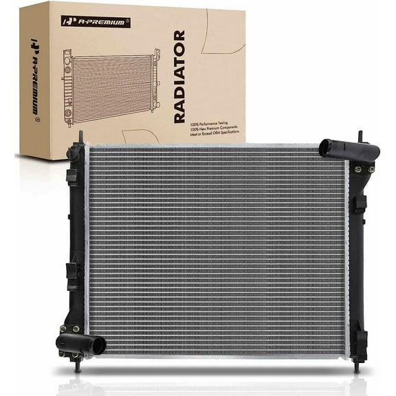A-Premium Engine Coolant Radiator Assembly Compatible with Nissan Juke 2011 2012 2013 2014 2015 2016 2017, L4 1.6L, Manual Transmission