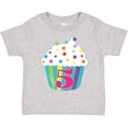 thumbnail image 3 of Inktastic 5th Birthday Cupcake Boys or Girls Toddler T-Shirt, 3 of 5