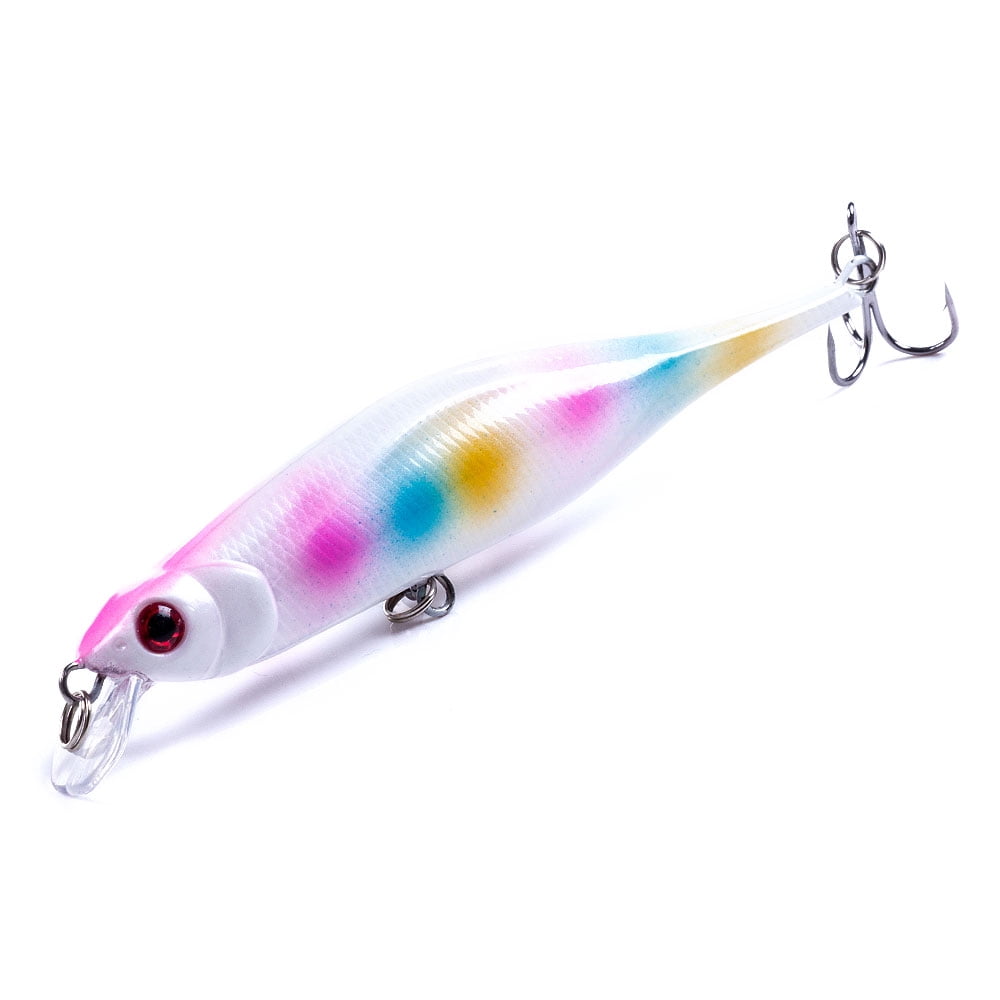 HENGJIA Fishing Lures Large Hard Bait Minnow VIB Lure with Treble Hook Life-Like Swimbait Fishing Bait Popper Crankbait Sinking Lure for Bass Trout Walleye Redfish