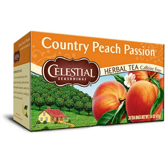 Celestial Seasonings Natural Herb Tea, Country Peach Passion, 20 Tea Bags By Celestial Seasonings [Foods]