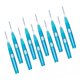 thumbnail image 5 of 10 cepillos Limpiador de puentes Colcomx juego de 10 piezas azul Cepillo Interdental Portátil, 5 of 8