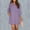 Purple, variant on Women Casual Solid Dress Long Sleeve Turtleneck Pocket Dress Shirt Split Hem Casual Loose Dress V Neck Short Sleeve Women Female Shirt Womens Jean Shirt Mom Shirts for Women Small Plaid Shirts for