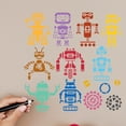 thumbnail image 5 of PET Hollow Out Drawing Painting Stencils for DIY Scrapbook Photo Album Robot 300x300mm, 5 of 7