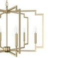 thumbnail image 4 of Hunter - Zoanne 6-light Alturas Gold, Large Chandelier, Dimmable, Modern Style, Geometric Shaped, for Bedrooms, Kitchens, Dining, Living Rooms - 19570, 4 of 7