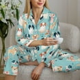 thumbnail image 6 of Sikiie Colorful Dog Women's Long-Sleeve Shirt and Full-Length Bottom Pajama Set (s-xxl)-X-Large, 6 of 7