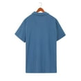 thumbnail image 3 of Handshe Men's Summer Solid Color Lapel Short - Sleeved Shirt, 3 of 3