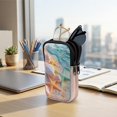 thumbnail image 7 of SEANATIVE Zipper Glasses Case with 2 Compartments, Neoprene Double Eyeglasses Pouch Water-resistant Lightweight Eyewear Holder Bag Glasses Pouch for Men Women, Beach Starfish Sea Shell Pattern, 7 of 7