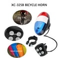 thumbnail image 2 of Bike Bicycle Cycling 4 Sounds LED Police Car Siren Electric Light Horn Bell, 2 of 8