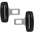 thumbnail image 3 of 2 alarmas para cinturón de seguridad, lengüeta de hebilla de cinturón de seguridad de metal, mango de plástico, negro, 3 of 4