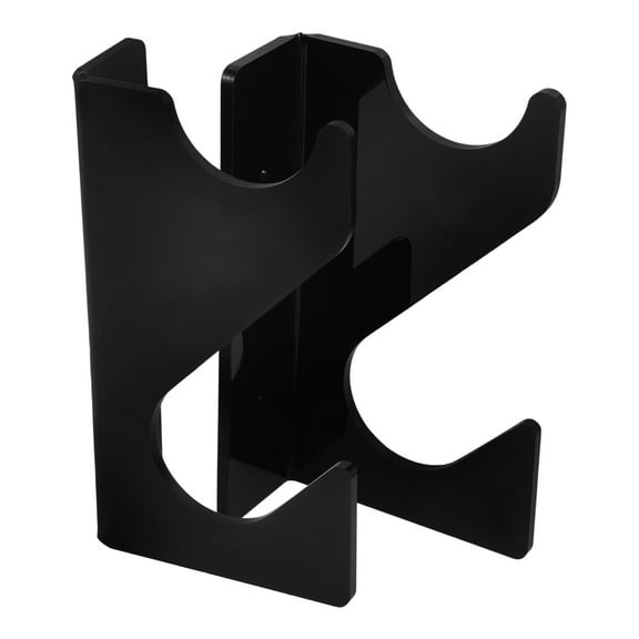 TABLZONE 1 Pair of Wall Mounted Sword Display Stand in Black Acrylic for Office Use