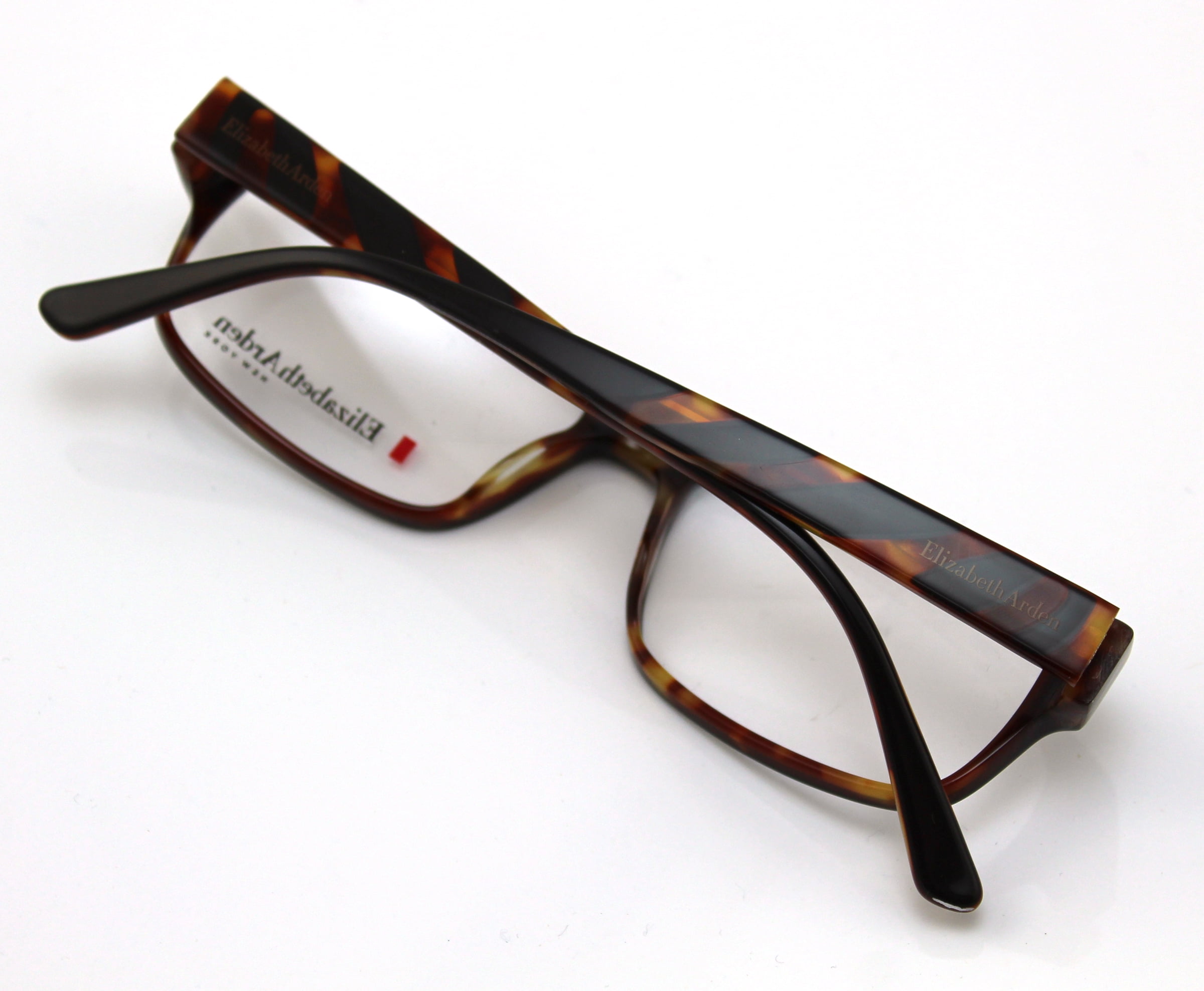 Elizabeth Arden Women's Rectangular Eyeglasses, EA1122, Tortoise Brown, 54-16-140, with Case