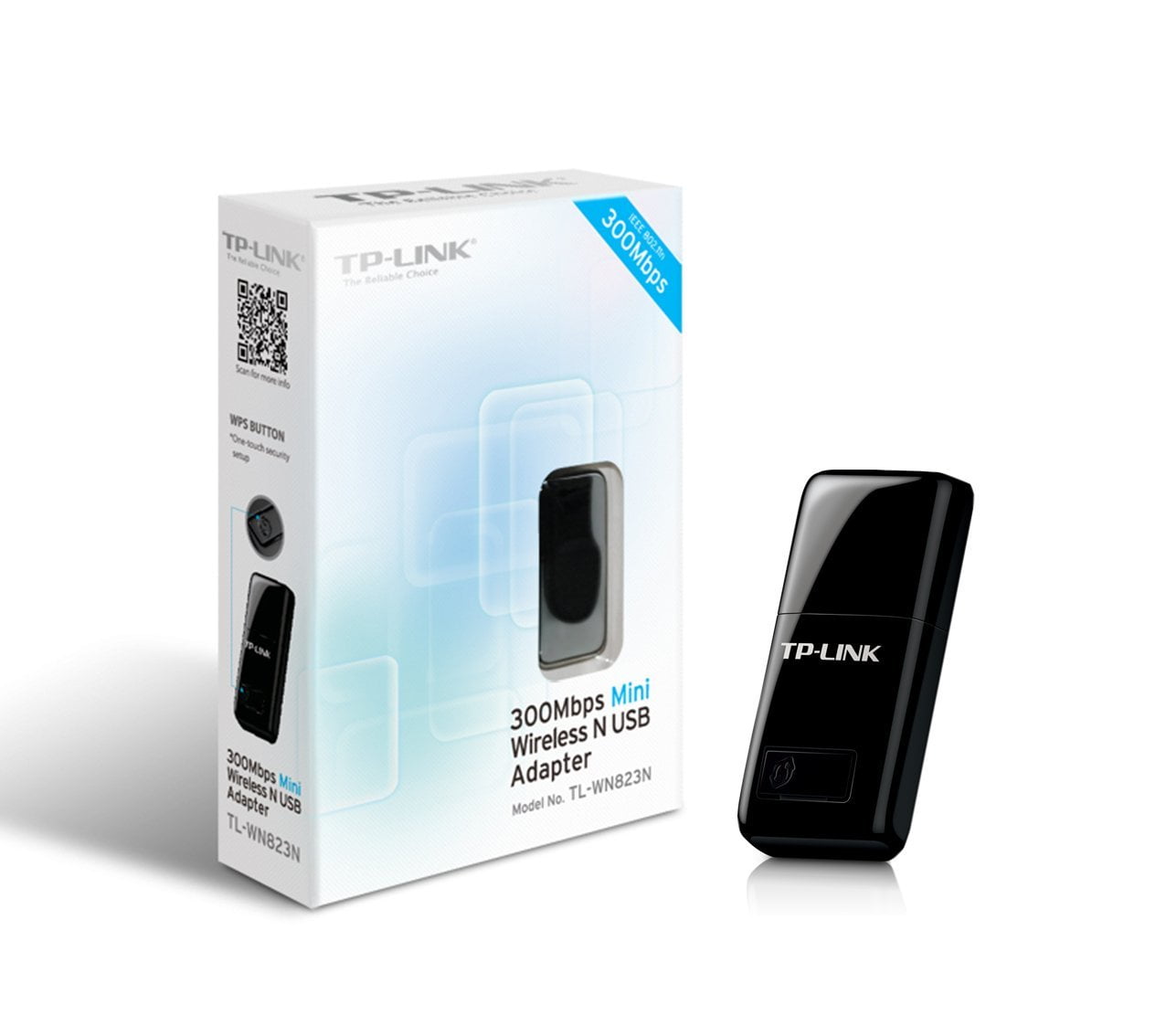 botella Conclusión Controversia TP-Link TL-WN823N, 300Mbps Mini Wireless N USB Adapter, Extend Wireless  Coverage - Walmart.com