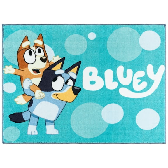 BBC Licensed Playful Bluey Youth Printed Area Rug, 3x5