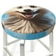 thumbnail image 3 of Balery Blue Sky Cute Wolf Fundas de asiento para taburete de bar redondo de tela de terciopelo ajustables que protegen de arañazos y manchas para sillas de 14 a 17 pulgadas.-13 inch, 3 of 7