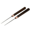 thumbnail image 2 of 2 Pcs Solid Wood Handle Drillable Awl Leather Craft Cloth Professional Stitching Sewing Repair Tools, 2 of 9