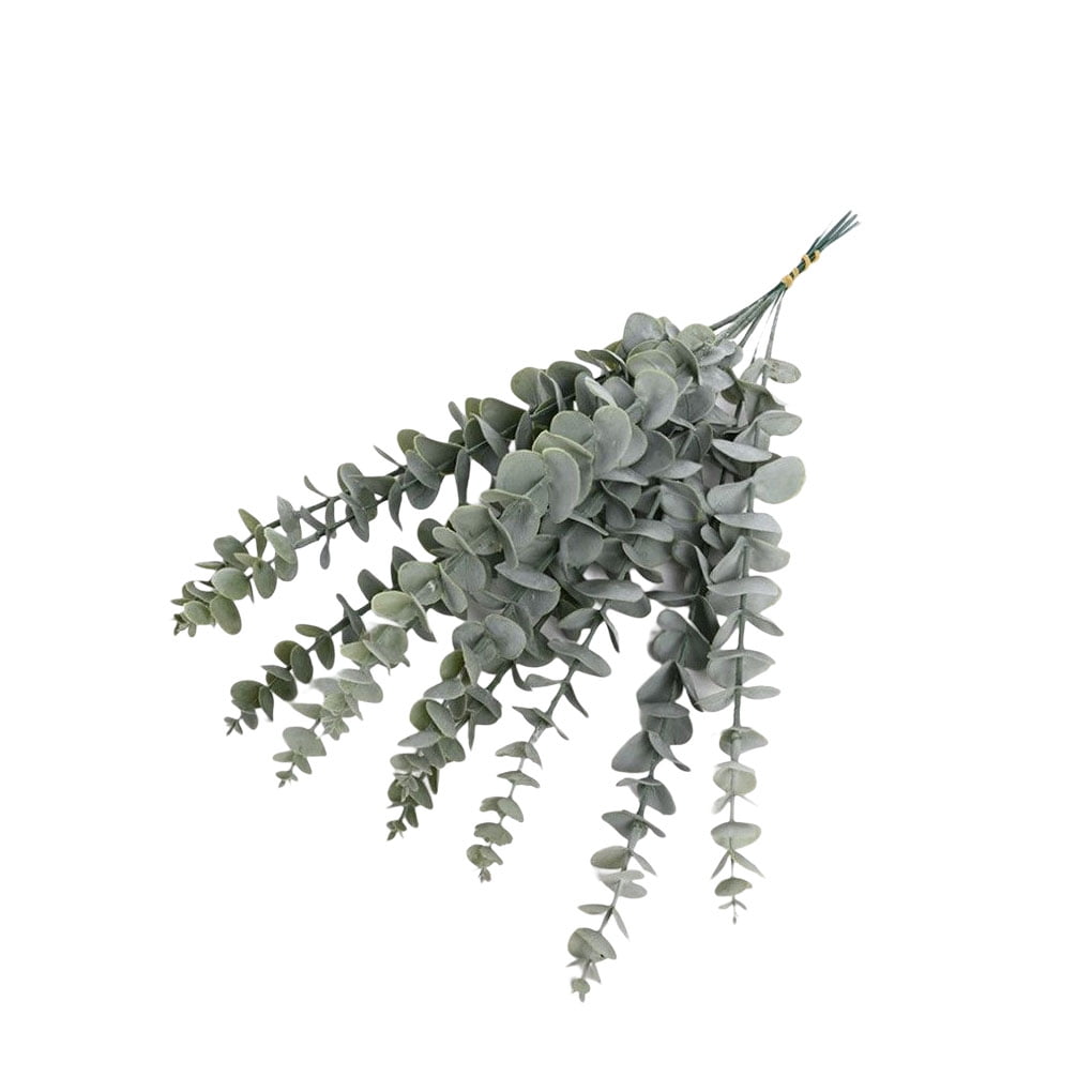 Jygee 10Pcs Artificial Stems Eucalyptus Leaves Realistic Indoor Photo
