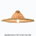 thumbnail image 5 of Boho Lamp Shade, Woven Rattan Lampshade Cover, 18 In Bamboo Light Cover, for Table Lamp Floor Lamp Living Room Bedroom, Home Decor, 5 of 6