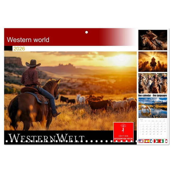 Western world (Monthly Wall Calendar 2026 16.5 x 23.4 (open)), CALVENDO 14 Month Calendar