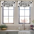 thumbnail image 3 of LALILO Kitchen Curtain Valance Animal Cute Nursery With Rod Pocket Window Curtain 52"x 18" Set of 2, 3 of 5
