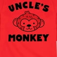 thumbnail image 3 of Instant Message - Uncle's Monkey - Toddler And Youth Long Sleeve Graphic T-Shirt, 3 of 6
