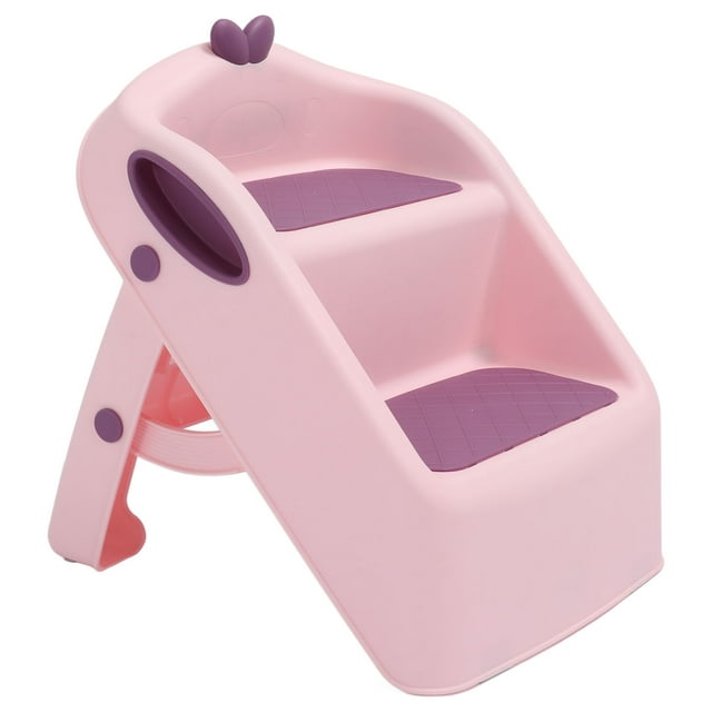 Taburete Con Escalón Para Niños Pequeños, 3 En 1, Taburete De Entrenamiento Para Ir Al Baño, Antideslizante, Plegable, Con Lavabo De 2 Escalones, Para Baño De Bebé