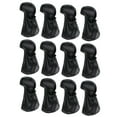 thumbnail image 1 of TOPTIE Durags Soyeux, Bandeaux Extra Longs pour Queue Grand pour Vagues 360 Do-Rag-12 Pcs Noir, 1 of 6