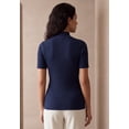 thumbnail image 3 of Jessica London Women's Plus Size Rib Mockneck Sweater, 3 of 4
