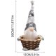 thumbnail image 3 of Cesta pequeña para decoración navideña, bolsas de regalo, bolsas de dulces, calcetines, relleno para árbol de Navidad, cesta de dulces para anciano sin rostro para niños, 11.815.915.91 pulgadas, 3 of 5