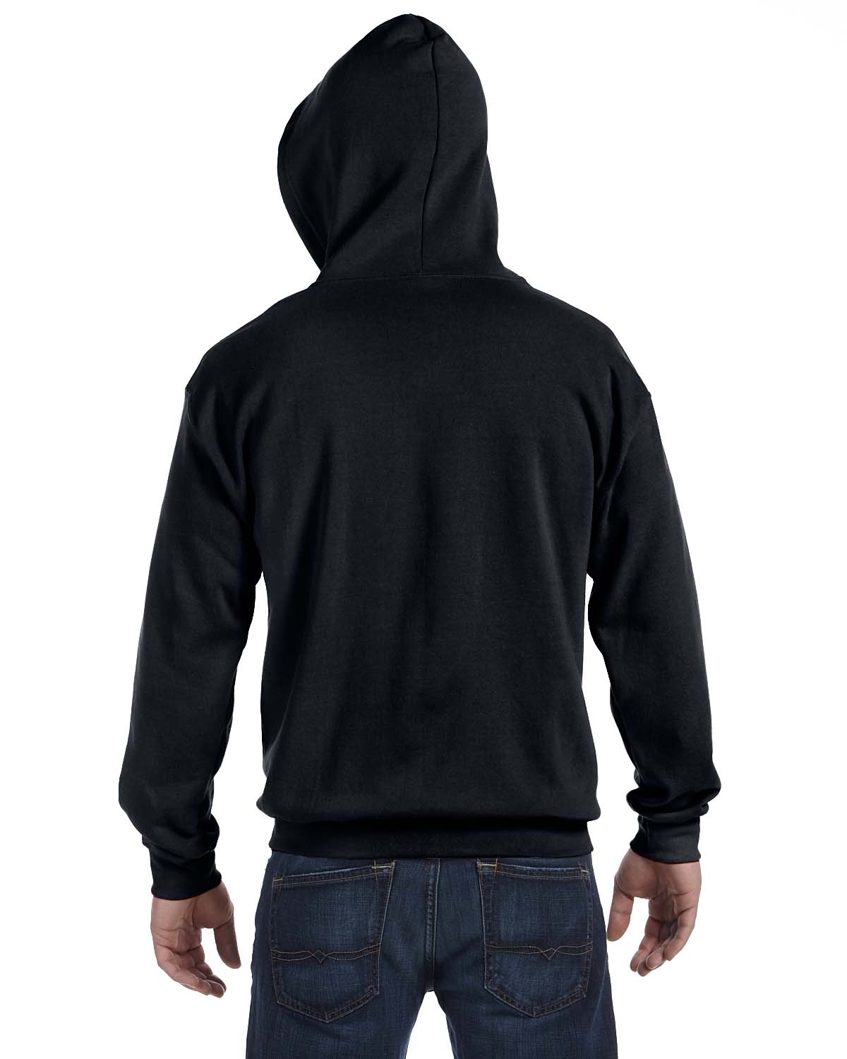 gildan black zip hoodie