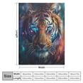 thumbnail image 4 of Orinice  3D Tiger Plush Bed Blanket, Fleece Blanket for Kids Teen Young Boys Girls, Anti Pilling Throw Blanket Modern Fashion Throw Bedroom Decor Plush Sofa Couch Blanket  40x50in, 4 of 6