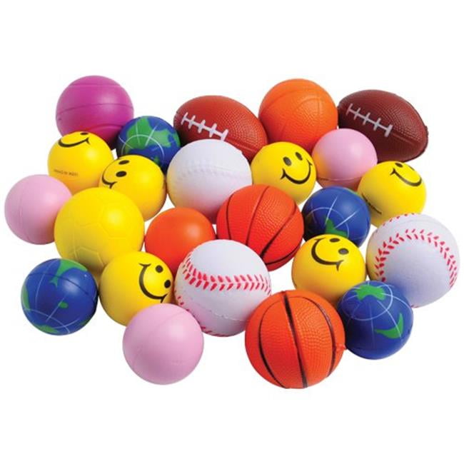 US Toy SA146 24 Piece Assorted Stress Ball Toy