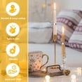 thumbnail image 5 of Candle Snuffer, 8 Pcs Automatic Candle Wick Snuffer Stopper, Automatic Swedish Candle Extinguisher Ring, Automatic Candle Extinguishers with Storage Box for Candle Lovers (Silver), 5 of 13
