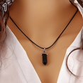 thumbnail image 5 of AYYUFE Gemstone Rock Quartz Healing Point Chakra Reiki Pendant Rope Necklace, 5 of 8
