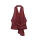 thumbnail image 3 of HH TRAF 2024 Conjuntos femeninos con escote en V, sin mangas, espalda descubierta, cremallera, blusa + cintura elástica, pantalones anchos con cordones, traje de verano para mujer a la moda, 3 of 5