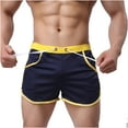 thumbnail image 2 of Abtuhar Men Summer Casual Sport Loose Straight Beach Shorts,Dark Blue,M, 2 of 5