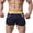 Dark Blue, variant on Mens Swimsuit Swim Trunks with Mesh Lining Beach Shorts Color Block Bathing Suit Swimwear Briefs Boardshorts (2XL, White)