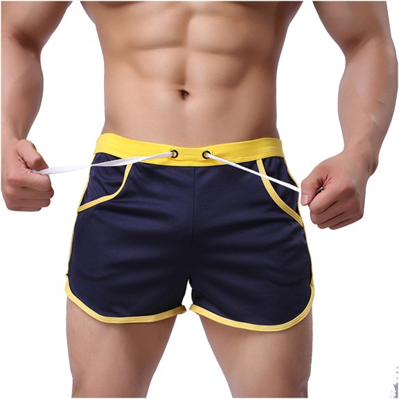 IROINNID Men's Elastic Waistband Quick Dry Casual Beach Sport Shorts