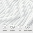 thumbnail image 2 of U by Bedsure Pure White Fleece King Blanket for Couch - Super Soft Cozy Blankets for Women, Girls, 2 of 6