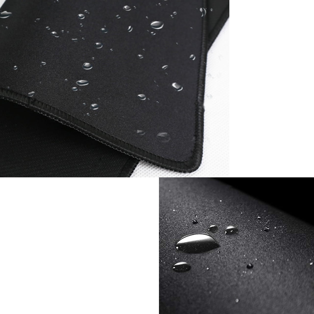 Kriture Mouse Pad 12 Pack with Stitched Edge, Non-Slip Rubber Base, Premium-Textured and Waterproof Mousepad for Computers, Laptop, Office & Home, 10.2x8.3inches, 7mm, Black