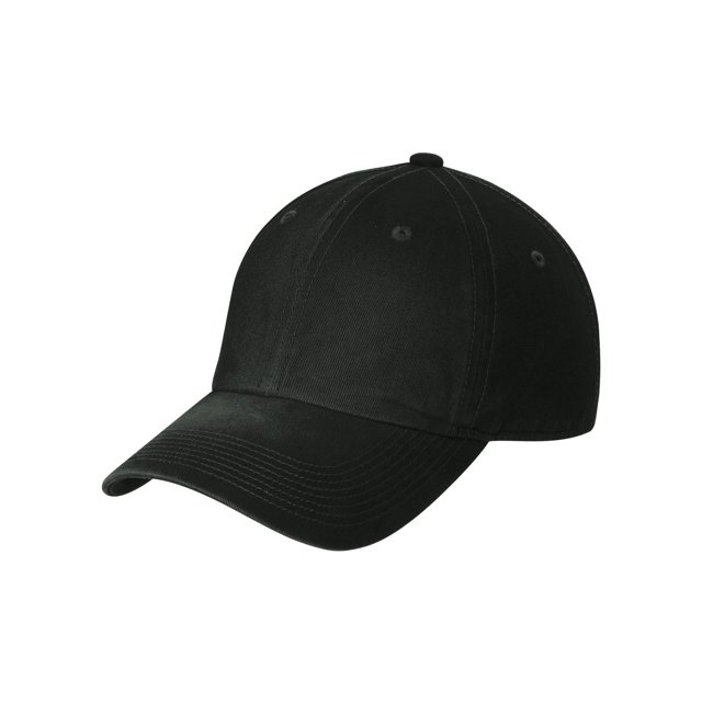 Top Headwear Spray Wash Hook & Loop Cap - Black
