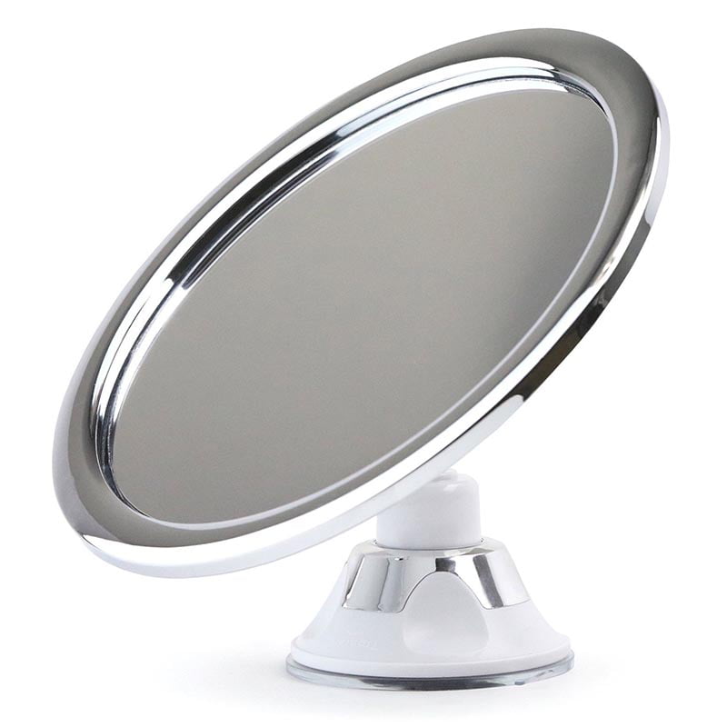 Doublele Fogless Makeup Mirror With Holder Suction Cup 360 Rotation Shower Shave Mirrors 