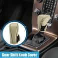 thumbnail image 2 of Car Shift Knob Cover with Breathable Design Universal Vehicle Interior Shift Gear Cover Beige, 2 of 6