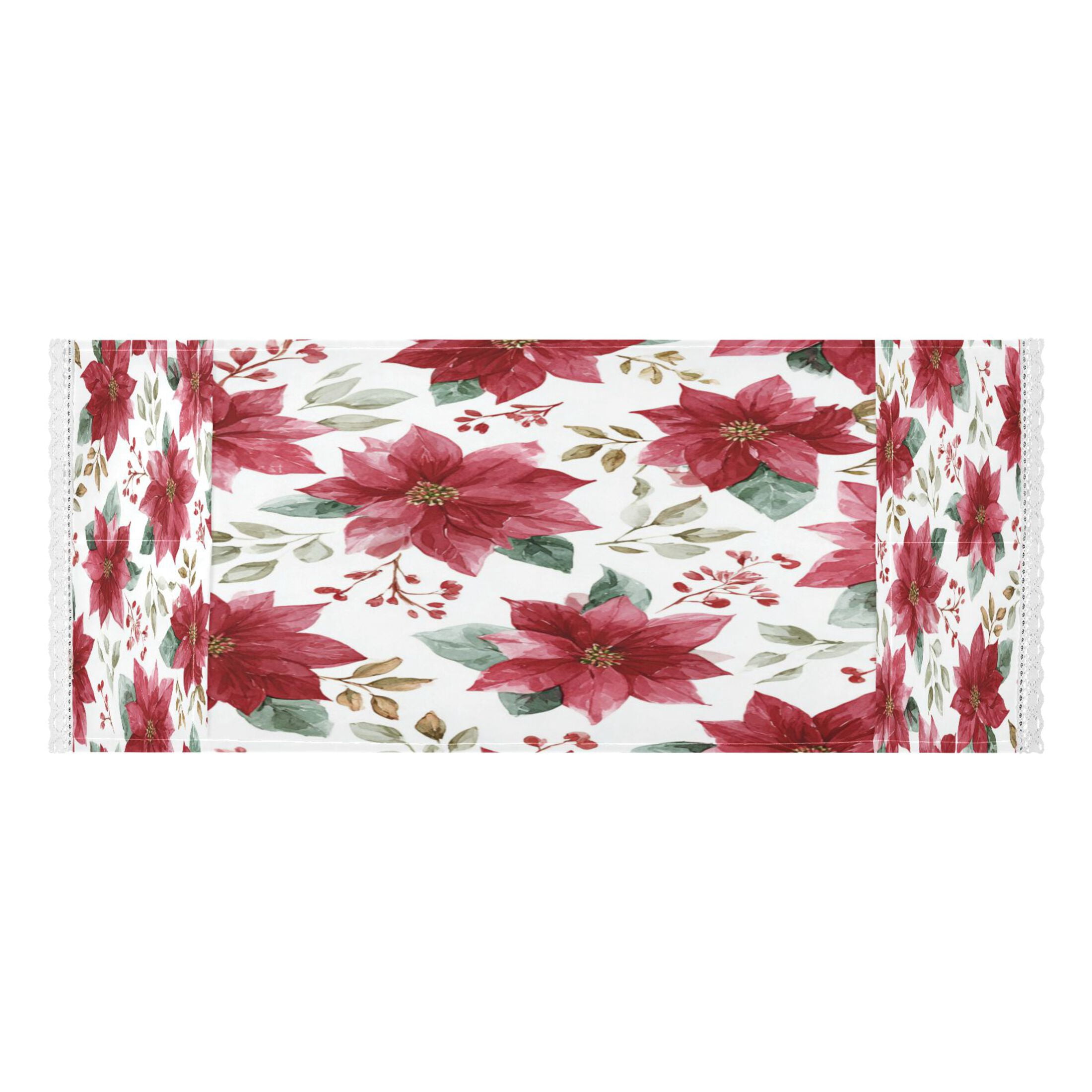 Wobogo Poinsettia Flowers Washing Machine Cover Dustproof Washer Dryer Cover Waterproof Laundry Room Decorative Protector