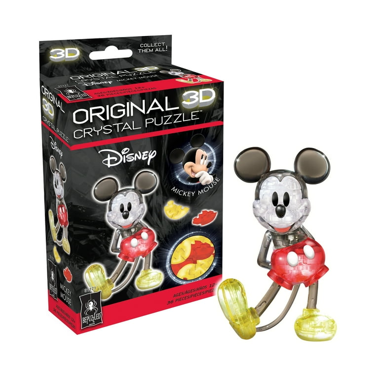 ジグソーパズル Disney 100 Crystal Puzzle Mickey&Minnie Disney 100 BePuzzled Platinum Mickey & Minnie Mouse 3D