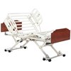 Invacare CS7 Full Electric Long Term Care Bed, Amherst Style Bed Ends with Solar Oak Finish, Assist Bar, Attendant Control Panel, IHCS7ACPAMSOBAAS-QSP,"36"" Wide"